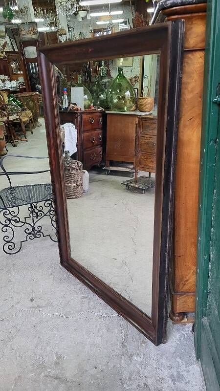 Antique wooden mirror