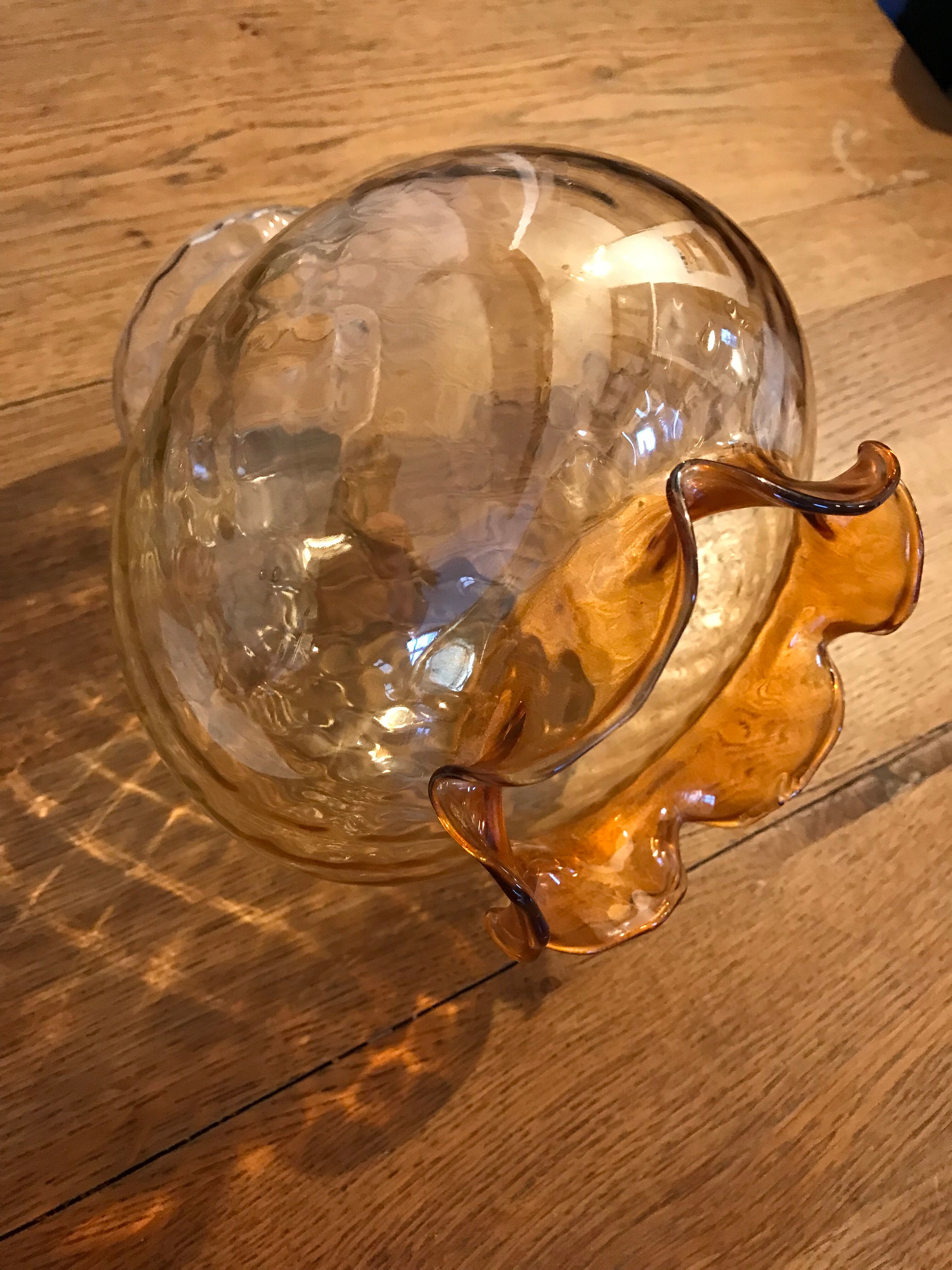 Art Deco glass suspension globe