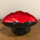 Red and black trinket bowl of the 50s