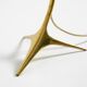 Large mid-century modern brass crow's foot table lamp by Kalmar Austria