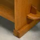 Shelf in Brutalist Henning Kjærnulf or Arts and Crafts style solid Oak 1960