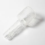 Small Vintage Clear Glass Vase / Single Flower Stylish Vase / Sweden / 2000