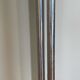 Chrome and smoked glass side table