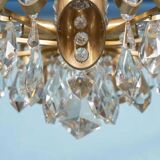 Lustre Palwa milieu du siècle en cristal