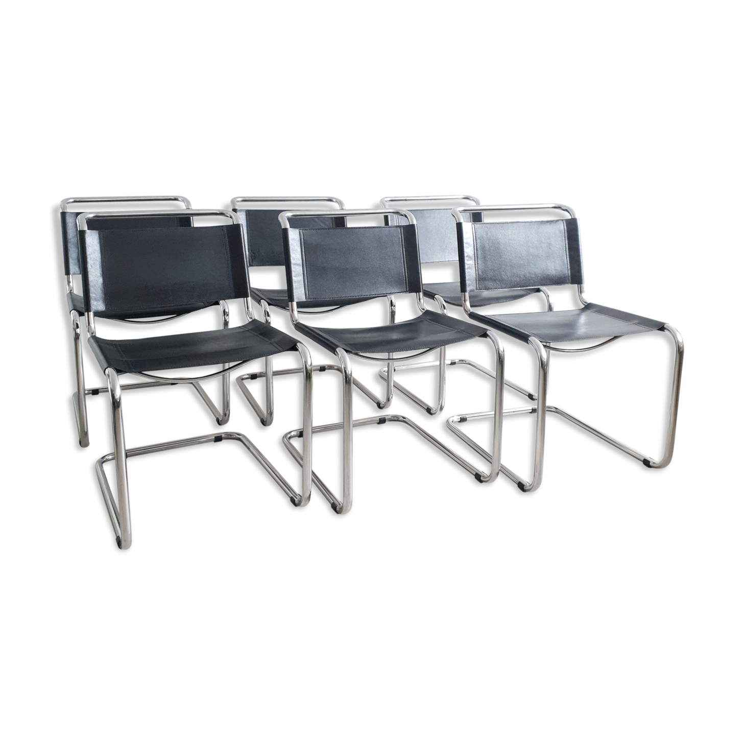 Set of 6 chairs B33 by Marcel Breuer