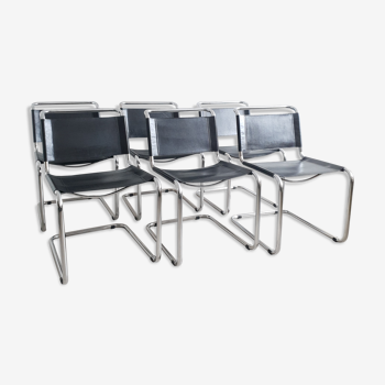 Set of 6 chairs B33 by Marcel Breuer