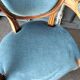 Pair of armchairs old medallion style louis xvi