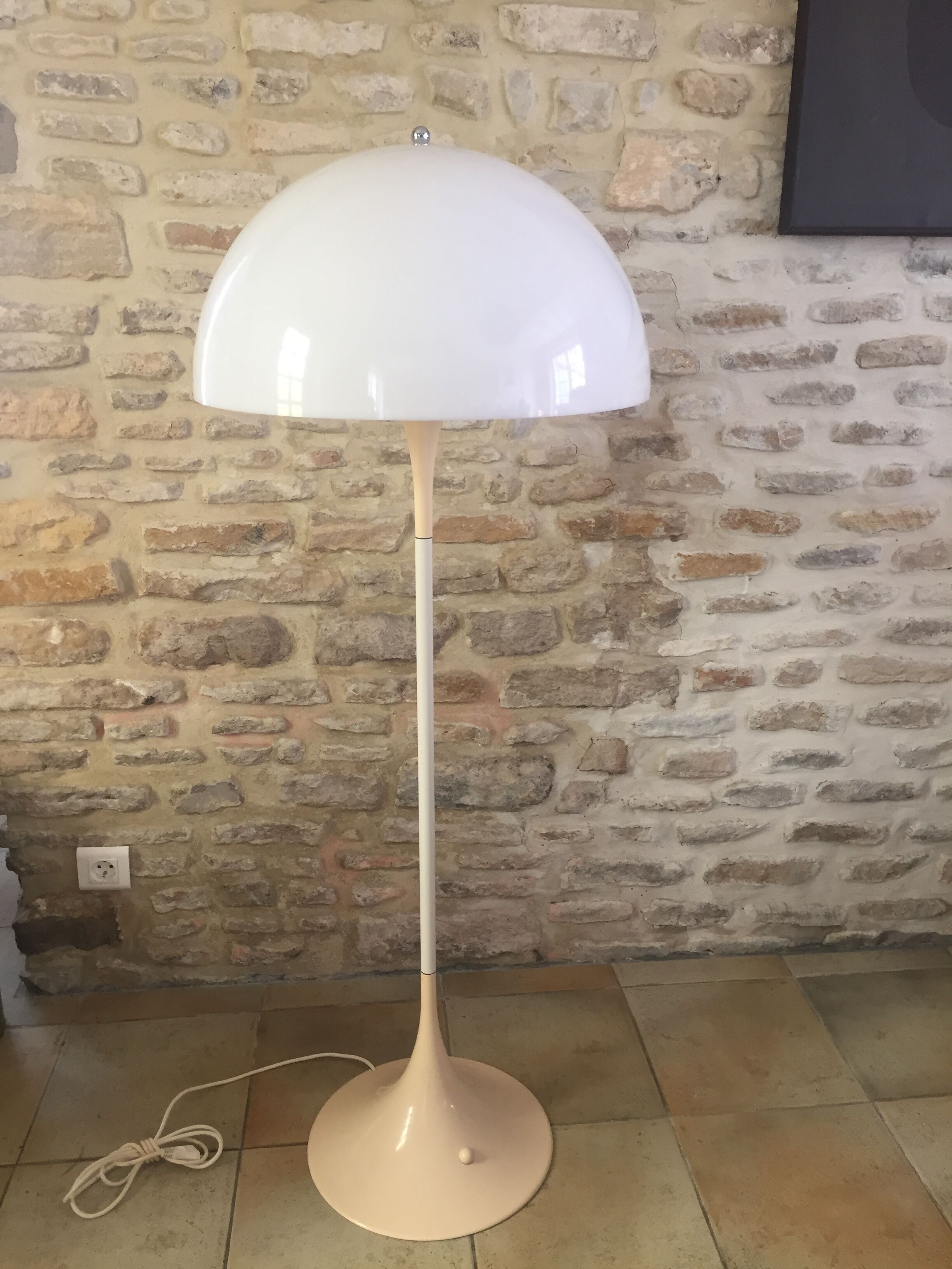 Pair of "Panthella" floor lamps by Verner Panton