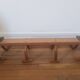 Wooden wall coat rack