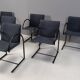 Vintage cirkel chairs by Metaform, 1980s, set of 6