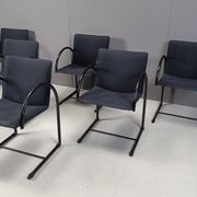 Chaises circulaires vintage par Metaform, années 1980, ensemble de 6