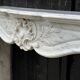 Louis XV Style Fireplace In Carrara Marble, Circa 1880