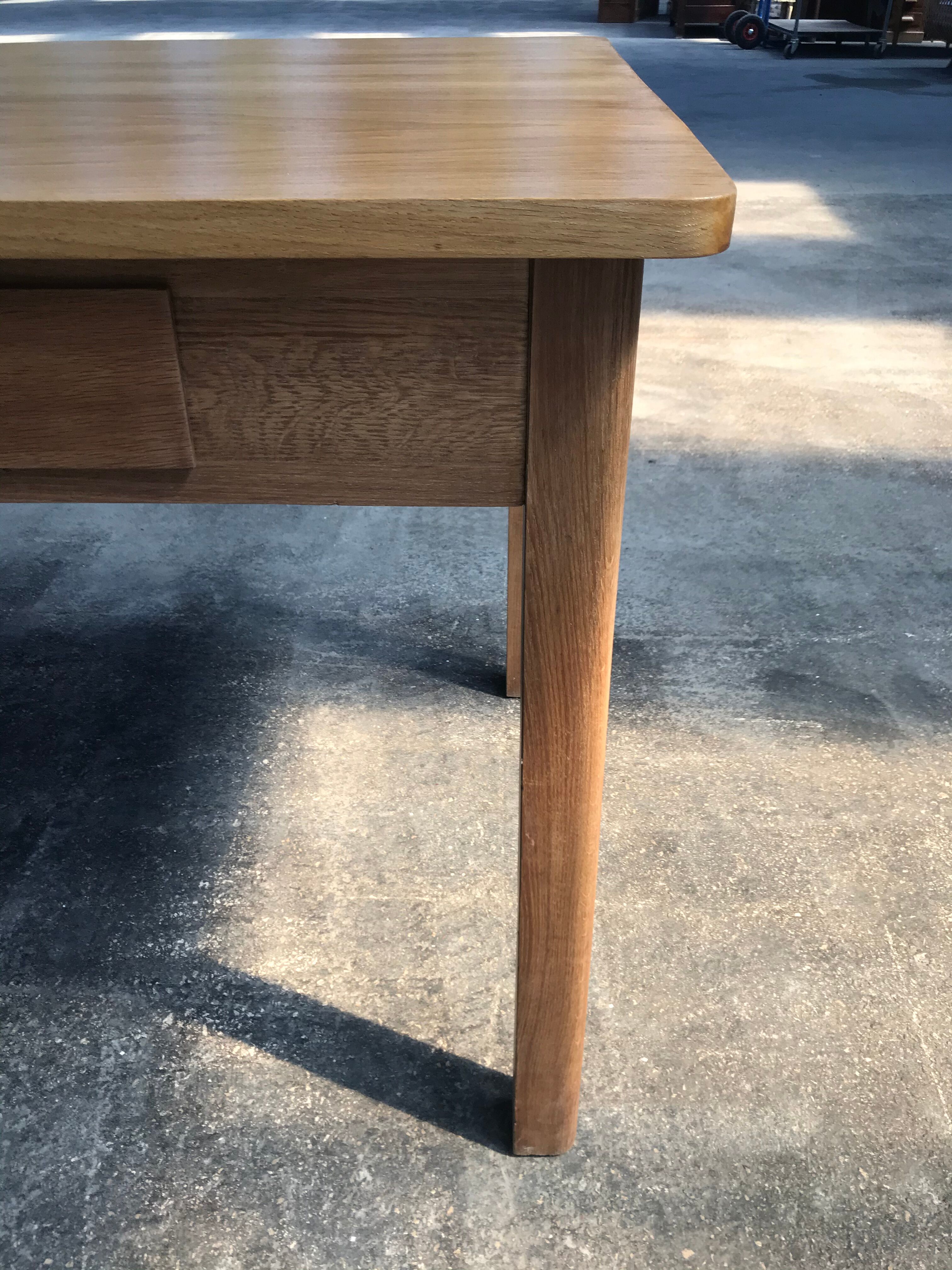 Flat desk in solid oak from the 1950s