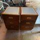 Pair of antique bedside tables