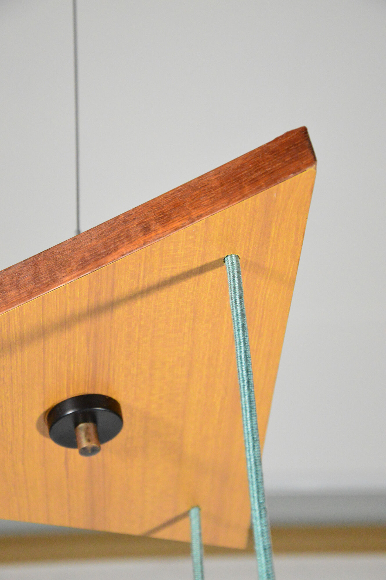 Vintage italian chandelier with 3 glass pendants, 1960s