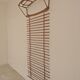 Wall-mounted coat rack in rattan, Czechoslovakia 1960