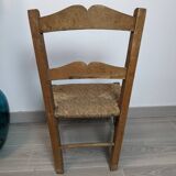 Children's straw country chair