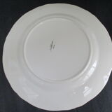 Flat round old Sarreguemines, ivory