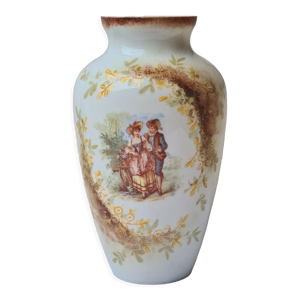 vase opaline émaillé