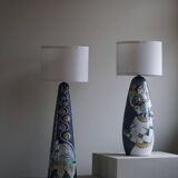 Marian Zawadzki "Oryx" Unique Floor Lamp, Tilgmans Ceramic, Sweden, Dated 1960