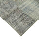 Handwoven turkish contemporary 176 cm x 242 cm grey patchwork carpet