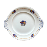 Earthenware dish decorated with Villeroy and Boch fruits