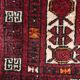 Vintage Afghan tribal prayer rug, hand-knotted from the 1950s.