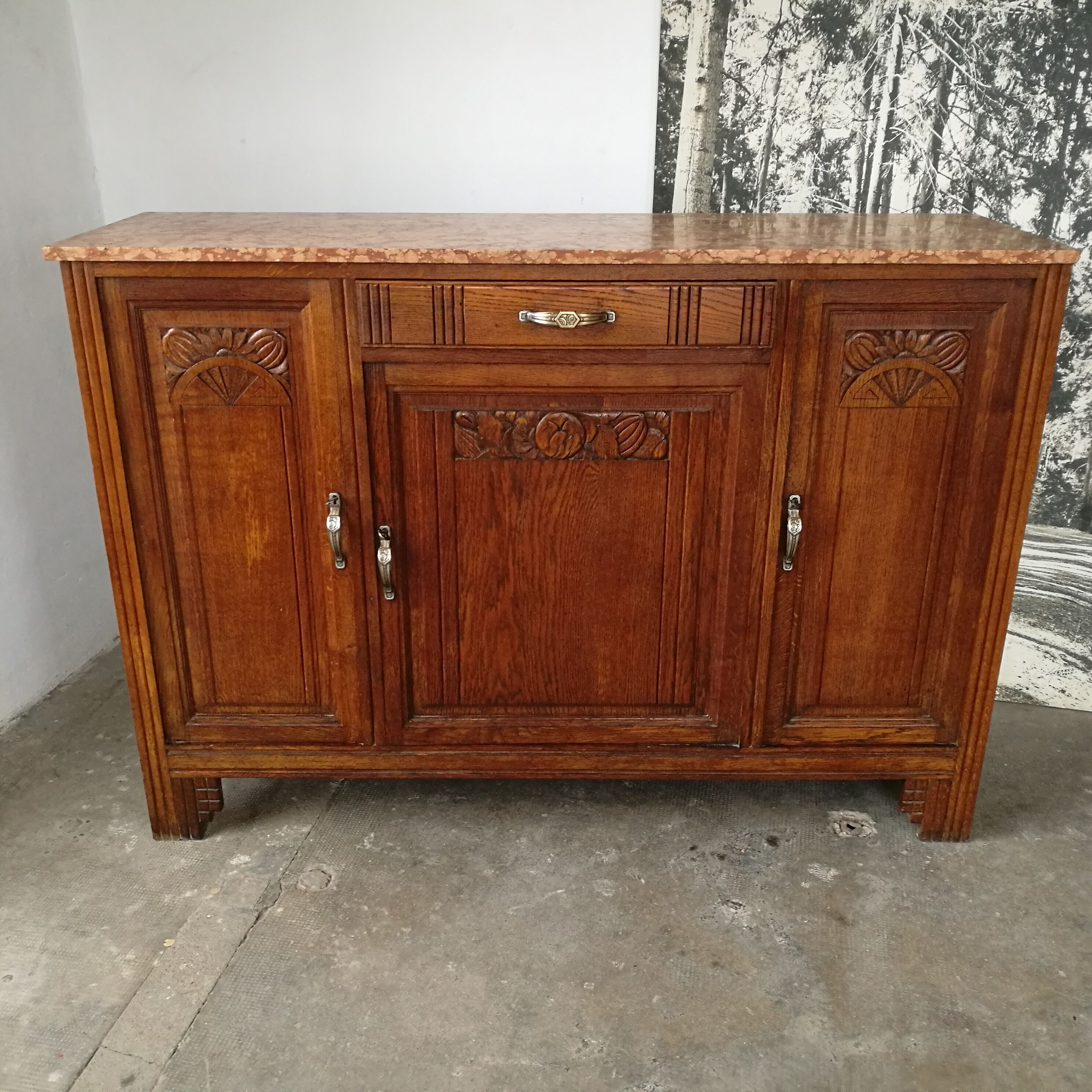 Buffet art deco oak