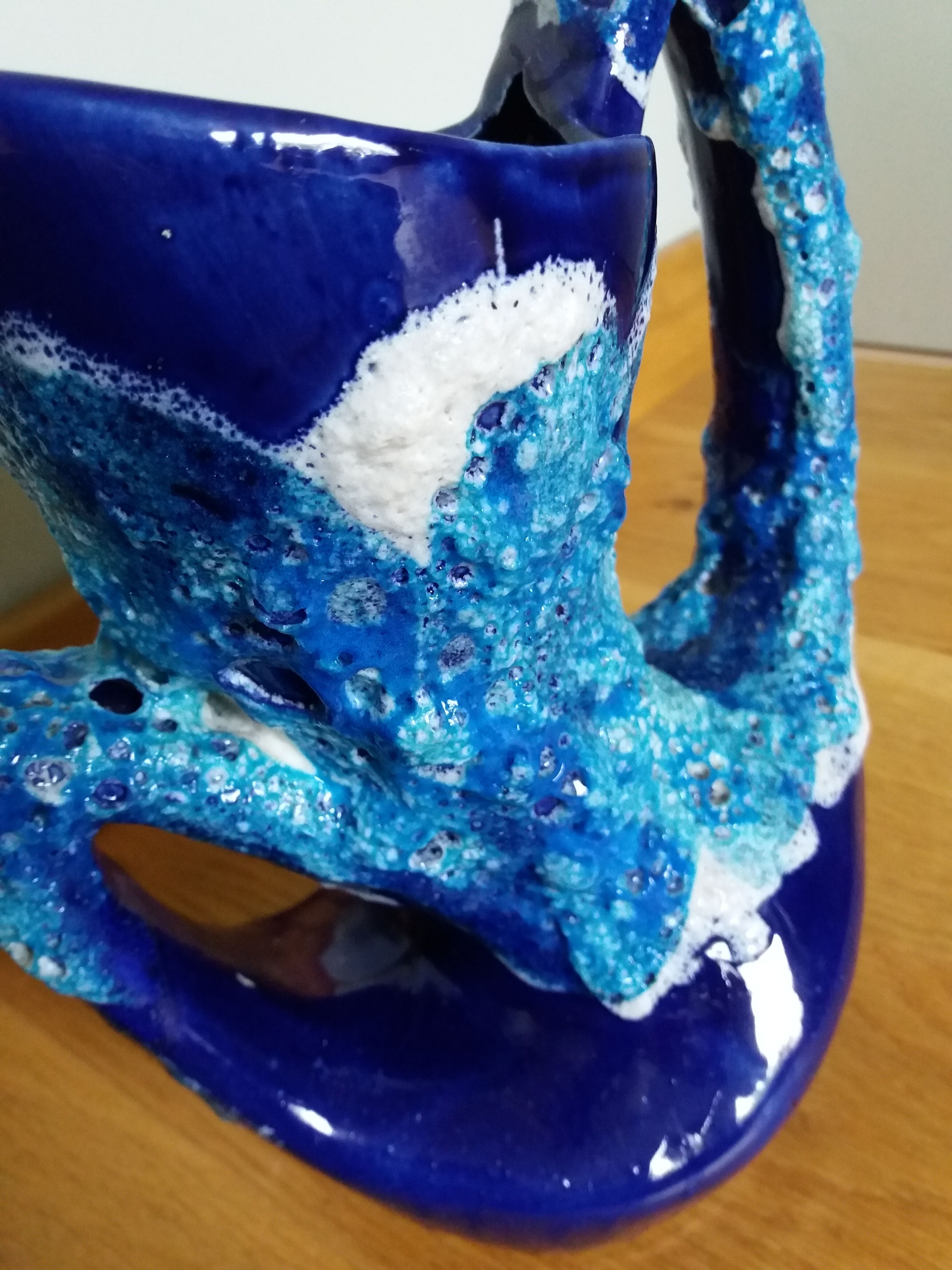 Vase Fat Lava sea foam