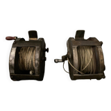 Two reel spools in their original 1900 box