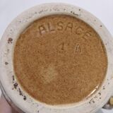 Pitcher "barrel" glazed terracotta