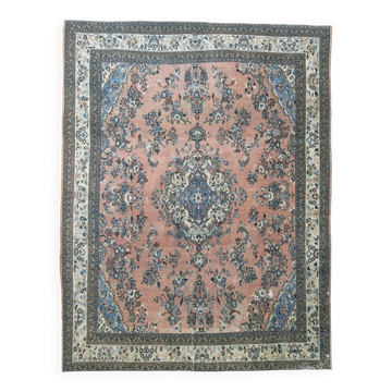 Salmon & Blue Classic Persian Rug, 318x410Cm