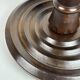 Low wood turned midcentury brutalist side table, style of Charles Dudouyt