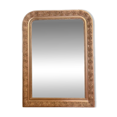 Miroir Louis Philippe en bois et stuc doré