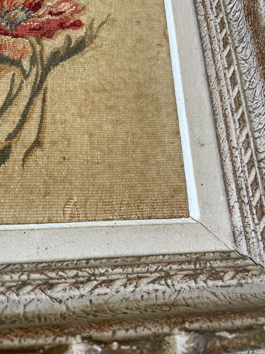 Flower painting from the "Aubusson Tapestry"