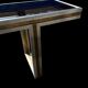 Console italienne acier et laiton 1970