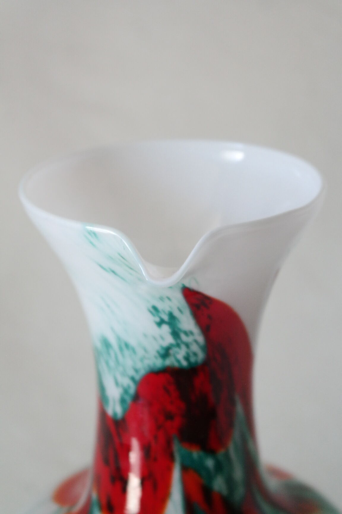 Vase vintage opaline Carlo Moretti