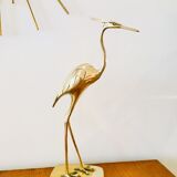 Vintage brass heron