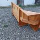 Old corner bench chest wood vintage pine