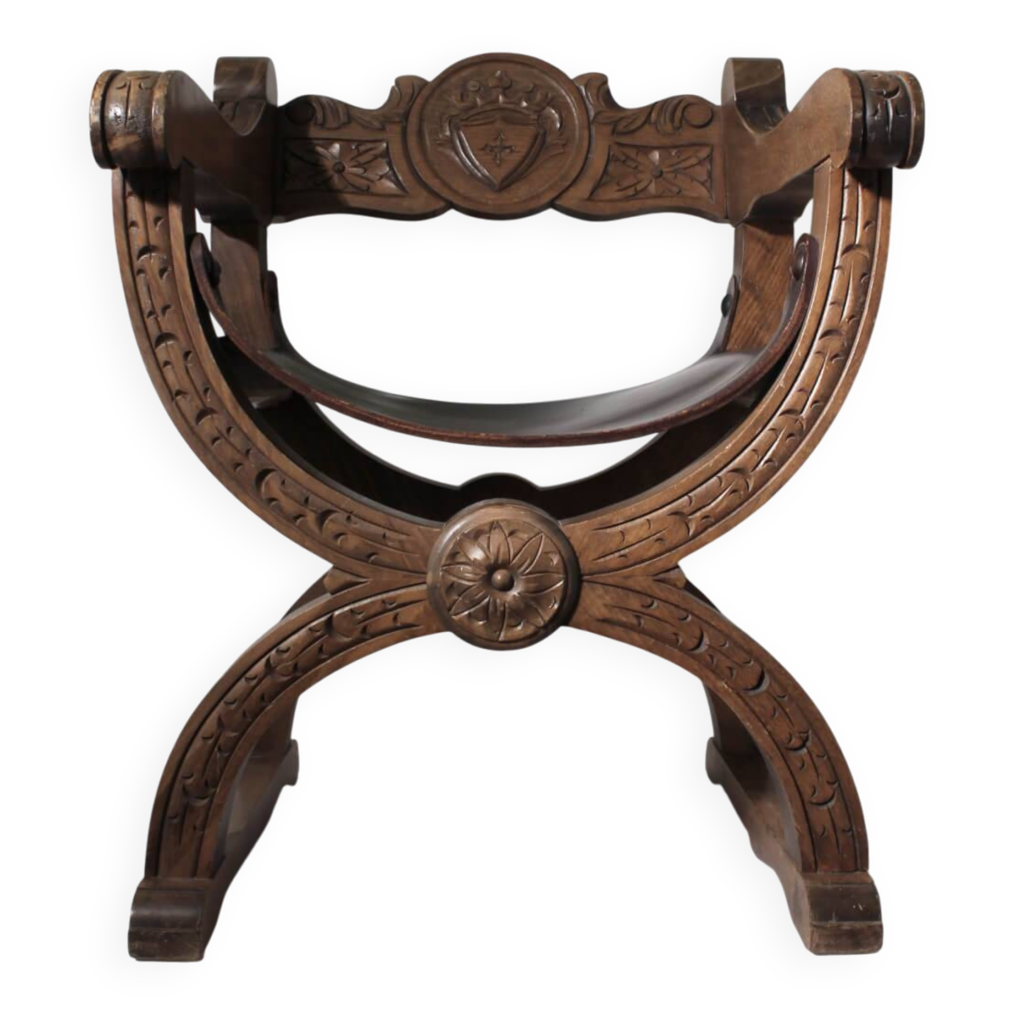 Renaissance Revival Dante Oak Chair, 1850s, Sweden