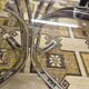 Vintage smoked glass dining table, Italy 1970s