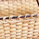 Vintage wicker magazine rack
