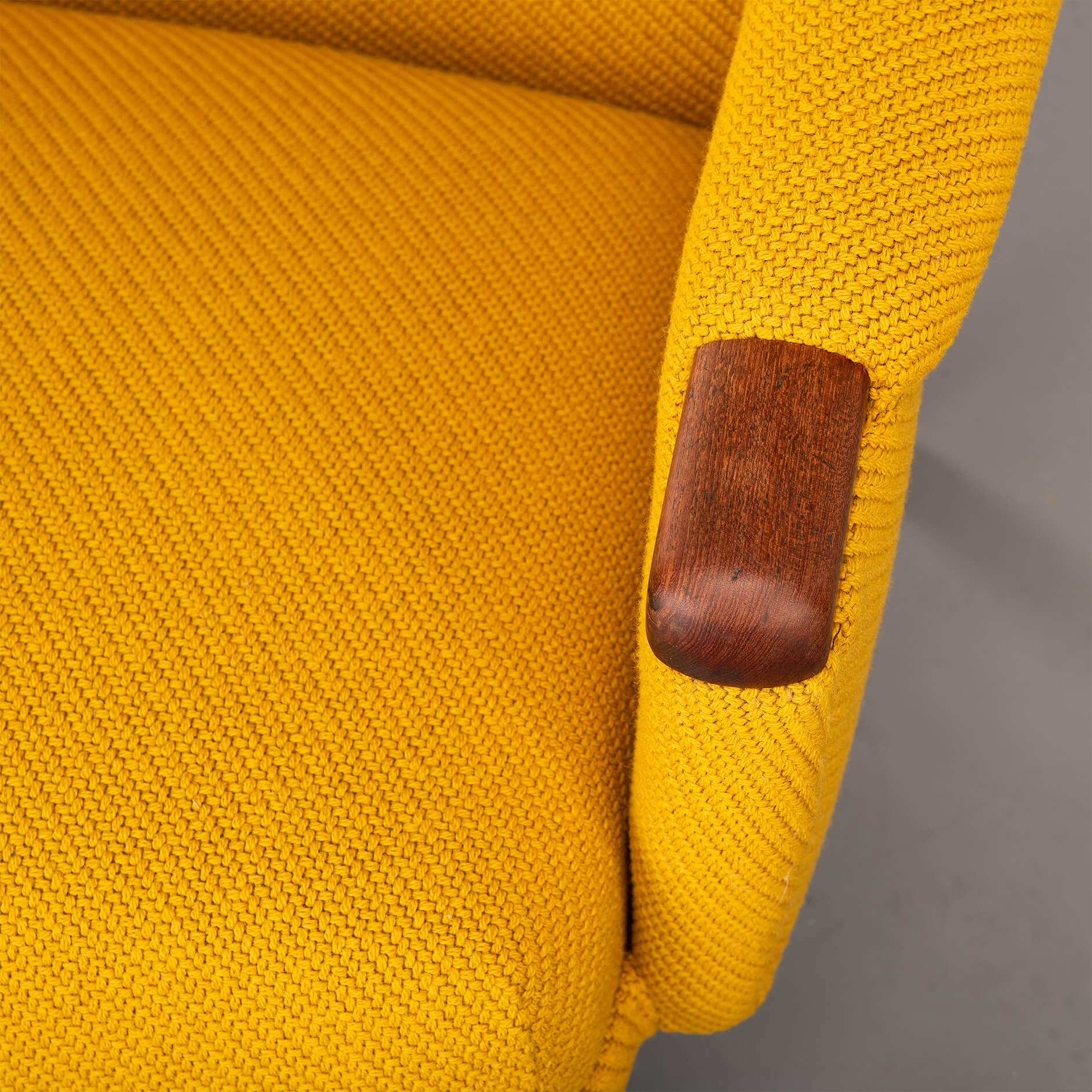 Danish Design reupholstered Yellow Easy chair, 1960s