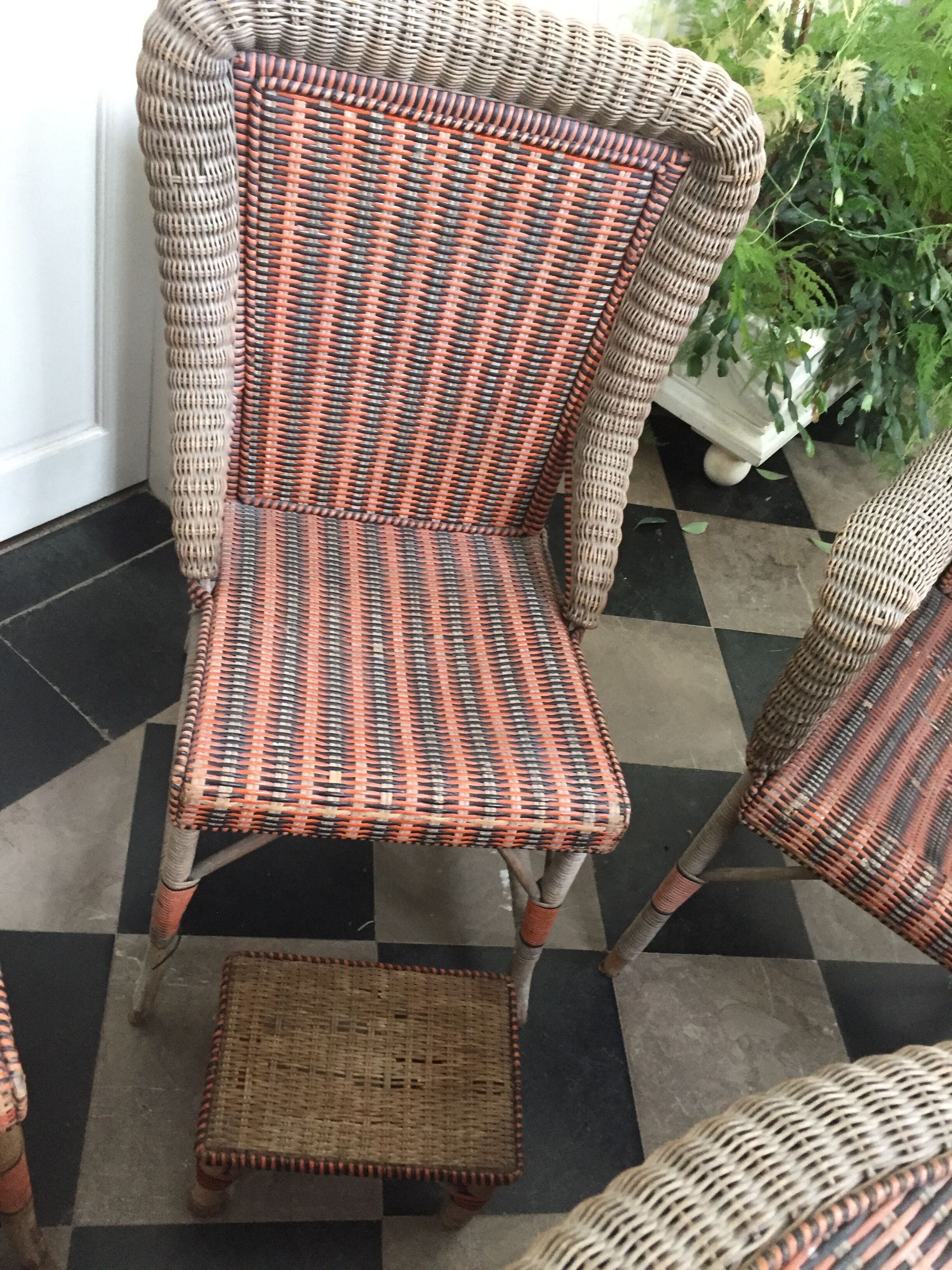 rattan lounge around 1900