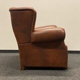 Vintage chesterfield style wingback armchair