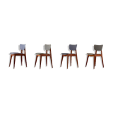 Set de 4 chaises Roger Landault modèle "6517"