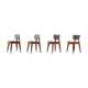 Set de 4 chaises Roger Landault modèle "6517"