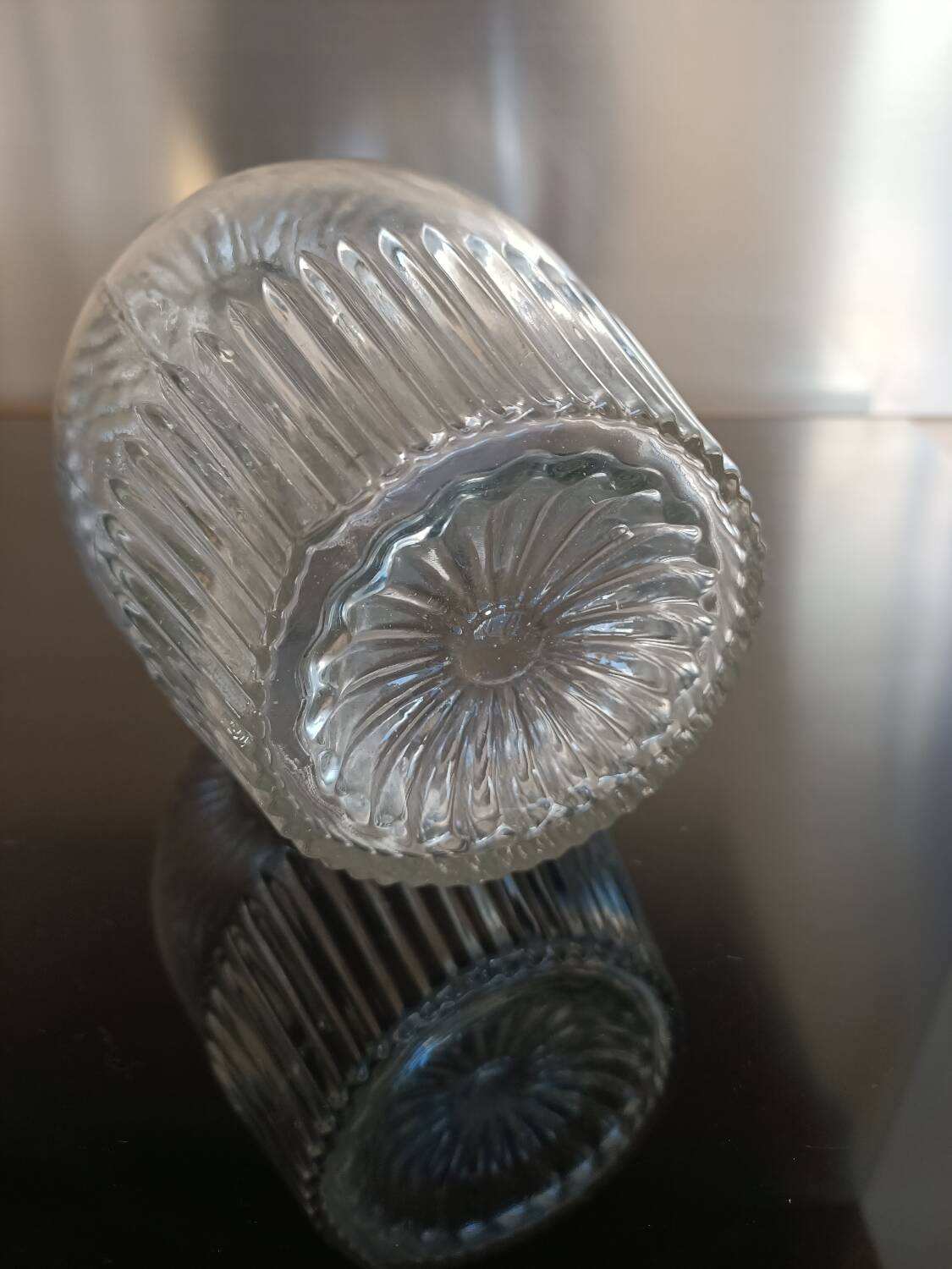 Vintage pressed glass carafe