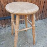 Tabouret 4 pieds ancien en bois