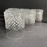 6 Verres à whisky cristal taillé